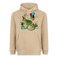 Mushroom party t rex Heavyweight Hoodie - MaliasSmallBusiness