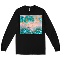 Black turquoise glitter Long Sleeve Tee - JahusDesignShop