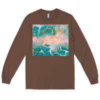 Chestnut turquoise glitter Long Sleeve Tee - JahusDesignShop