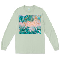 Matcha turquoise glitter Long Sleeve Tee - JahusDesignShop