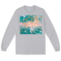 Moon Dust turquoise glitter Long Sleeve Tee - JahusDesignShop
