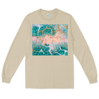 Mushroom turquoise glitter Long Sleeve Tee - JahusDesignShop