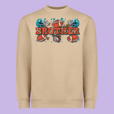 Brother American Football Heavyweight Sweatshirt Designed By Zillion Design Studio