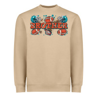 Mushroom brother American football Heavyweight Sweatshirt - Zillion Design Studio