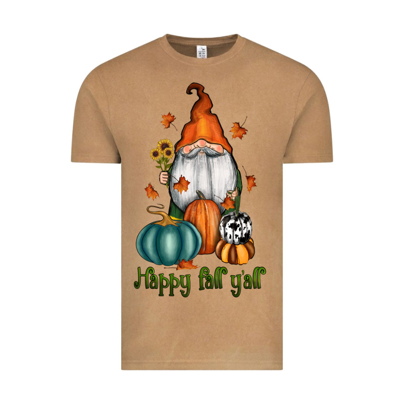 Happy Fall Y'all Gnome Vintage Tee by RanaPortraitStore | Teevron