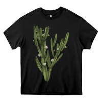 Black cereus jamacaru Heavy Core Tee - LillyAllenDesigns