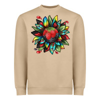 Berry Sunflower Heavyweight Sweatshirt | Teevron