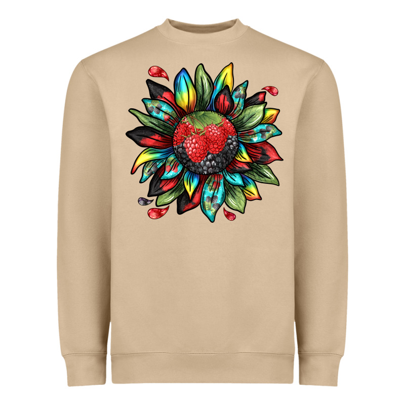 Berry Sunflower Heavyweight Sweatshirt by texasbilliewilder | Teevron