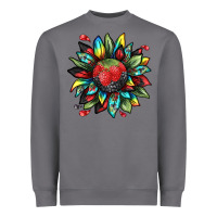Storm berry sunflower Heavyweight Sweatshirt - texasbilliewilder