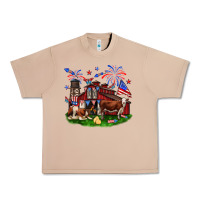 Burro Barn farm animals 4th of July Urban Heavy Tee - Neo Western