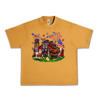 Peanut Butter Barn farm animals 4th of July Urban Heavy Tee - Neo Western