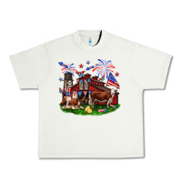 Pistachio Barn farm animals 4th of July Urban Heavy Tee - Neo Western