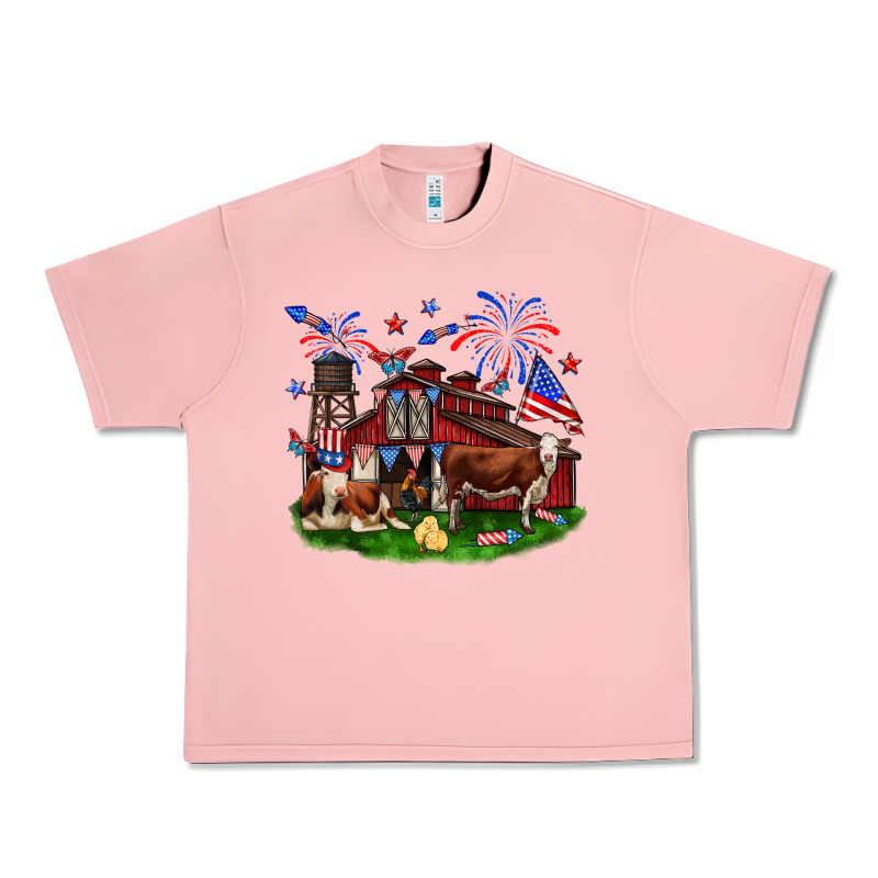 Barn Farm Animals 4th Of July Urban Heavy Tee by Neo Western | Teevron