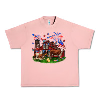 Salmon Barn farm animals 4th of July Urban Heavy Tee - Neo Western
