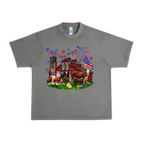 Tornado Barn farm animals 4th of July Urban Heavy Tee - Neo Western