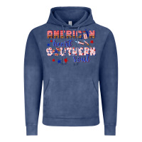 Vintage Denim American heart southern soul Vintage Hoodie - texasbilliewilder
