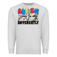 Dove Grey autism seeing the world differently Premium Sweatshirt - MaliasSmallBusiness