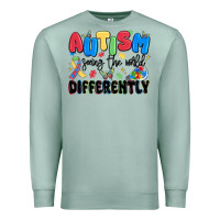 Seafoam autism seeing the world differently Premium Sweatshirt - MaliasSmallBusiness