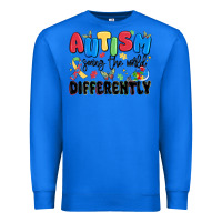 True Royal autism seeing the world differently Premium Sweatshirt - MaliasSmallBusiness