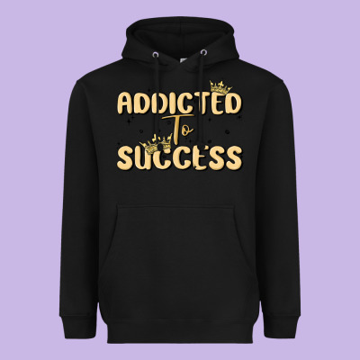 Addicted To Success Heavyweight Hoodie Designed By Maliassmallbusiness