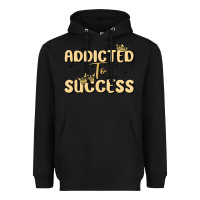 Black addicted to success Heavyweight Hoodie - MaliasSmallBusiness
