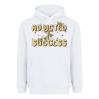 White addicted to success Heavyweight Hoodie - MaliasSmallBusiness