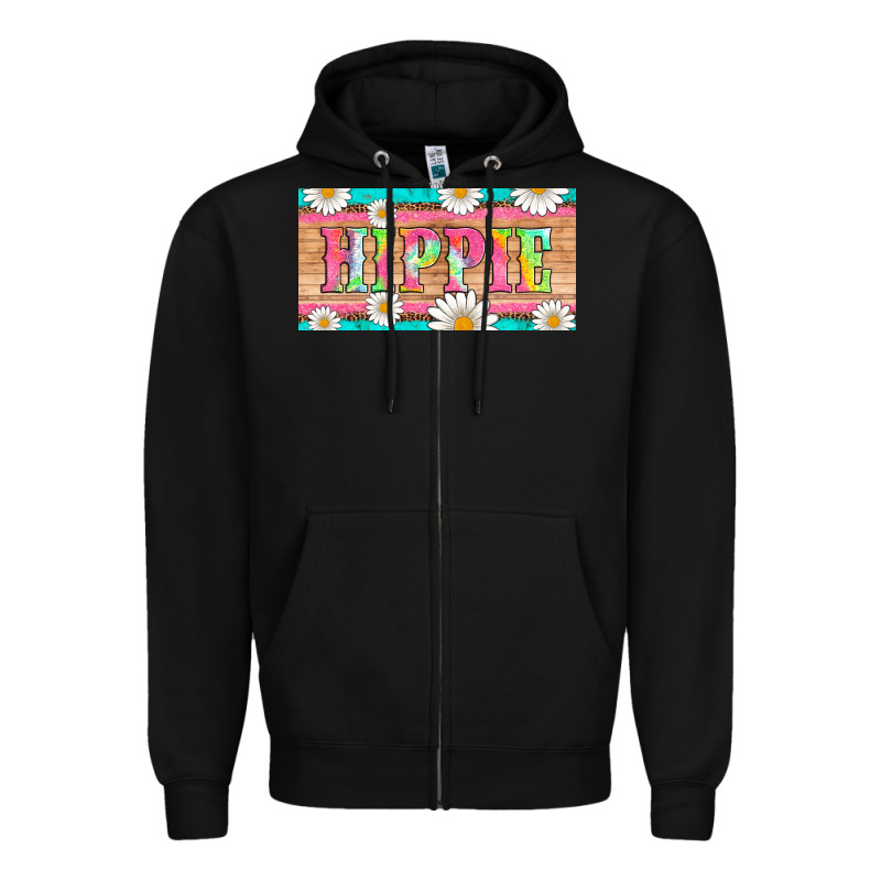 Hippie And Daisys License Plate Template Zipper Hoodie by Artiststas | Teevron