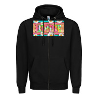 Black hippie and daisys license plate template Zipper Hoodie - Artiststas