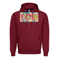 Burgundy hippie and daisys license plate template Zipper Hoodie - Artiststas