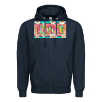 Navy hippie and daisys license plate template Zipper Hoodie - Artiststas