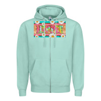 Seafoam hippie and daisys license plate template Zipper Hoodie - Artiststas