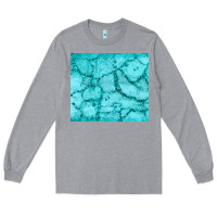 Heather Grey turquoise glitter Long Sleeve Tee - JahusDesignShop