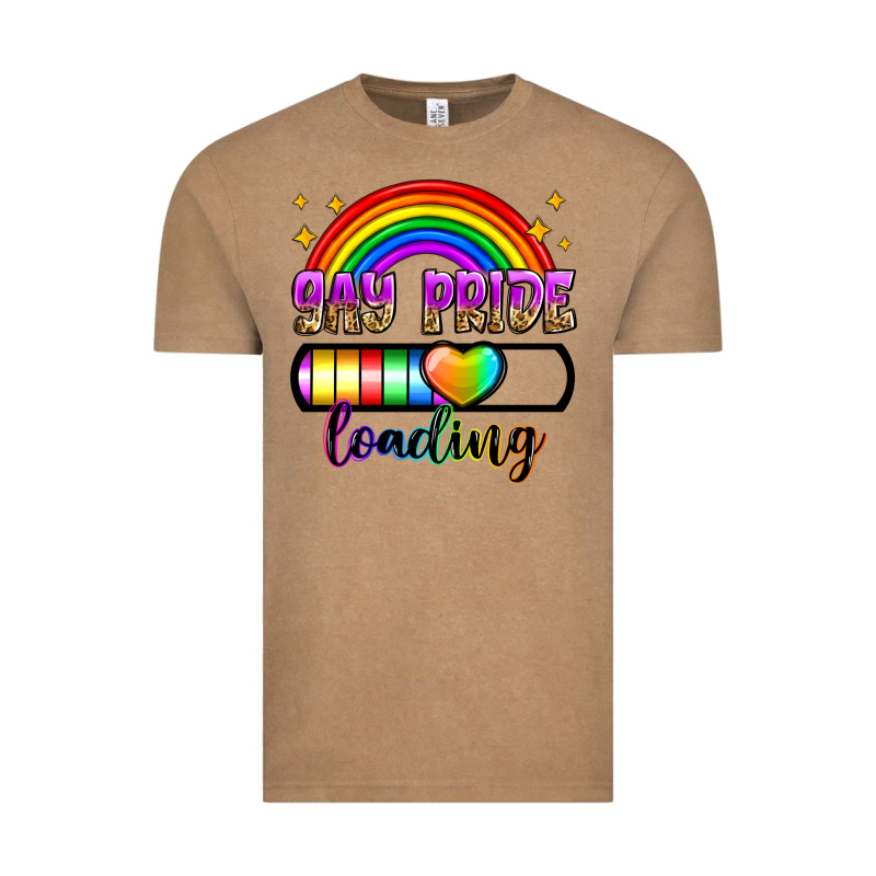 Gay Pride Loading Vintage Tee by Zillion Design Studio | Teevron