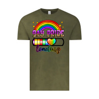Vintage Olive gay pride loading Vintage Tee - Zillion Design Studio
