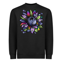Black blueberry sunflower Heavyweight Sweatshirt - texasbilliewilder