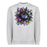 Blueberry Sunflower Heavyweight Sweatshirt | Teevron