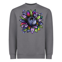 Storm blueberry sunflower Heavyweight Sweatshirt - texasbilliewilder
