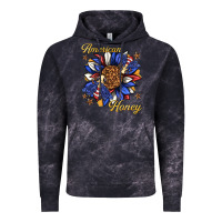 Cloud Black American honey with bee Vintage Hoodie - texasbilliewilder