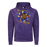 Cloud Purple American honey with bee Vintage Hoodie - texasbilliewilder