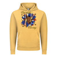 Vintage Mustard American honey with bee Vintage Hoodie - texasbilliewilder