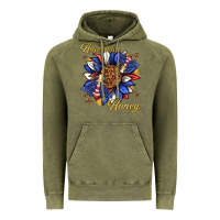 Vintage Olive American honey with bee Vintage Hoodie - texasbilliewilder