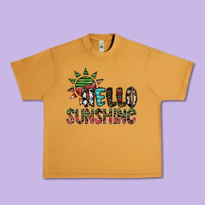 Hello Sunshine Urban Heavy Tee Designed By Sublimationcraftshop