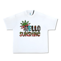 White hello sunshine Urban Heavy Tee - SublimationCraftShop