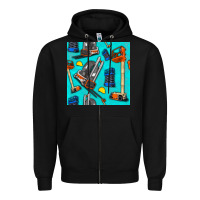 Black construction vehicles Zipper Hoodie - BundleAndBundleShop