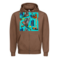 Chestnut construction vehicles Zipper Hoodie - BundleAndBundleShop