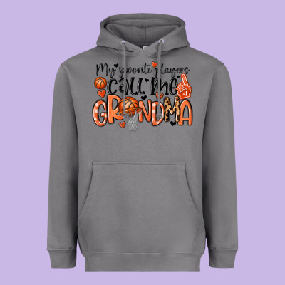 My Favorite Players Call Me Grandma Heavyweight Hoodie Designed By Maliassmallbusiness