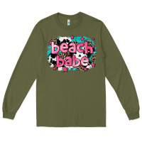 Army Green beach babe Long Sleeve Tee - AdoDesignShop
