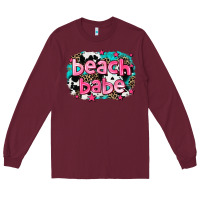 Burgundy beach babe Long Sleeve Tee - AdoDesignShop