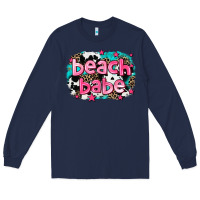 Navy beach babe Long Sleeve Tee - AdoDesignShop