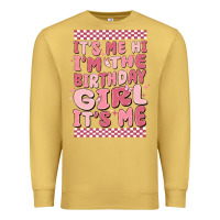Antique Gold it's me hi i'm the birthday girl it's me Premium Sweatshirt - MaliasSmallBusiness